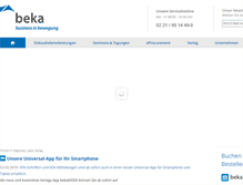 Tablet Screenshot of beka.de